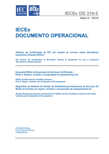 IECEx DOCUMENTO OPERACIONAL