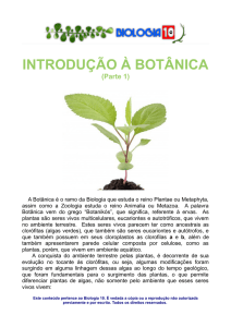 introdução à botânica