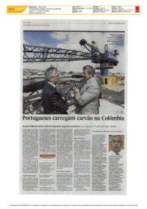 Expresso − Economia Portugueses carregam carvão na Colômbia