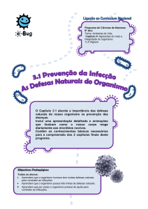 O Capítulo 3.1 aborda a importância das defesas naturais - e-Bug