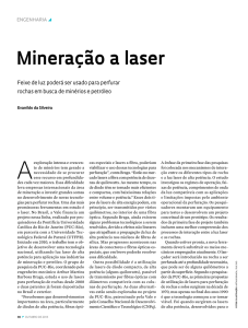 Mineração a laser - Revista Pesquisa Fapesp