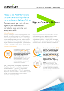 Pesquisa da Accenture avalia comportamento do paciente em