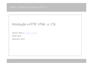 Introdução a HTTP, HTML e CSS