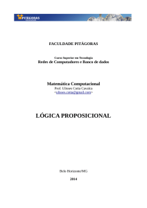 lógica proposicional - Ulisses Cotta Cavalca