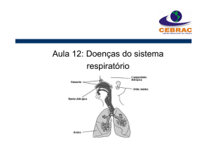 Aula 12 -Doenças do sistema respiratório