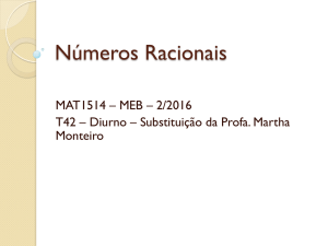 Números Racionais - IME-USP