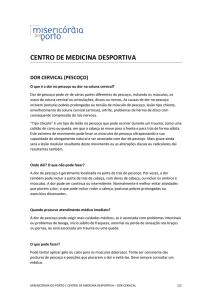Dor Cervical - Portal da Saúde da Misericórdia do Porto