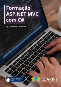 Formação ASP.NET MVC com C# www.clarify.com.br