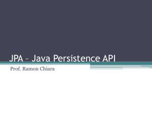 JPA – Java Persistence API