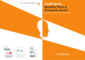 Desafios Para a Economia Social Conferência