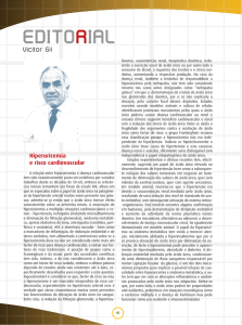 Editorial Hiperuricemia e risco cardiovascular. Vitor Gil