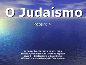 O Judaísmo - Federação Espírita Brasileira