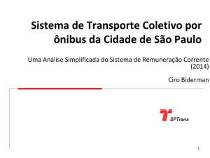 Sistema de Transporte Coletivo por ônibus Cidade de São Paulo