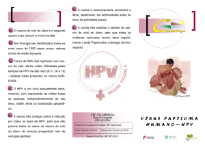 VÍRUS PAPILOMA HUMANO — HPV