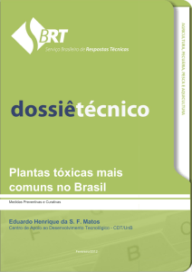 Plantas tóxicas mais comuns no Brasil