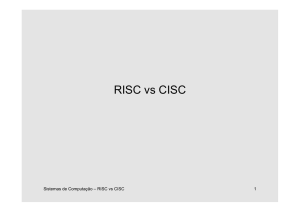 RISC vs CISC - Rumo à EsFCEx