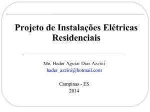 Projeto de Instalações Elétricas Residenciais