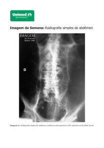 Imagem da Semana: Radiografia simples do abdômen - Unimed-BH