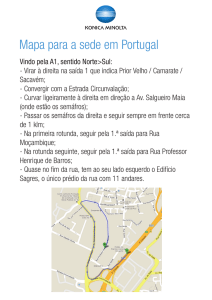 Mapa para a sede da empresa em Portugal, PDF