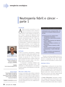 Neutropenia febril e câncer – parte 1