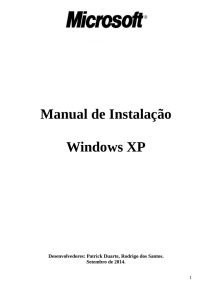 Manual de Instalação Windows XP