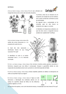 botânica - Fatos Biológicos