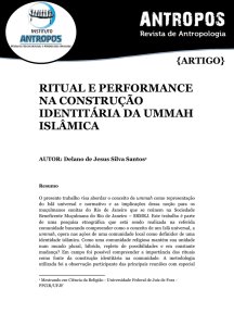 ritual e performance na construção identitária da