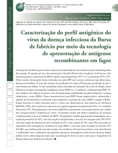 Caracterização do perfil antigênico do vírus da doença infecciosa
