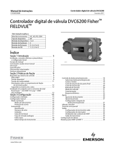 Controlador digital de válvula DVC6200 Fisher FIELDVUE