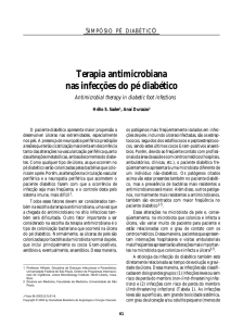 Terapia antimicrobiana nas infecções do pé diabético