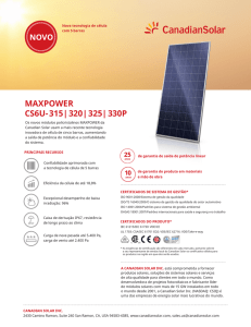 Canadian Solar CS6U-P MaxPower Datasheet