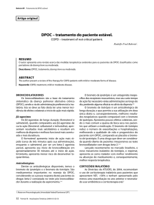 DPOC – tratamento do paciente estável.