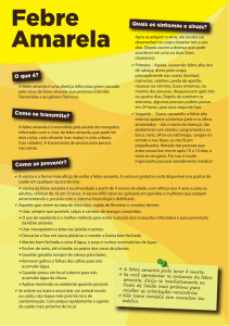 Panfleto sobre Febre Amarela