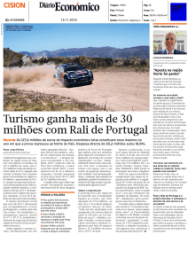 Turismo ganha mais de 30 milhões com Rali de Portugal
