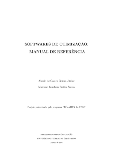 softwares de otimização: manual de referência - DECOM-UFOP