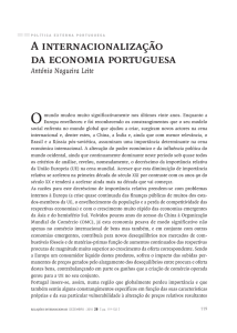 A internacionalização da economia portuguesa