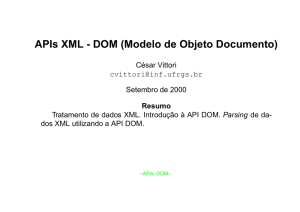 APIs XML - DOM (Modelo de Objeto Documento)