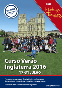 Curso Verão Inglaterra 2016 - Fun Languages