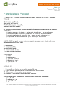 Histofisiologia Vegetal
