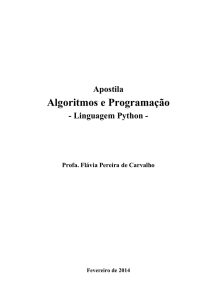 Algoritmos e Programação - Sistemas de Informação e Sistemas