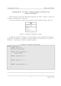 Computação II - Java Classes and Objects Computação II