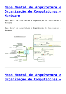 Mapa Mental de Arquitetura e Organização de Computadores