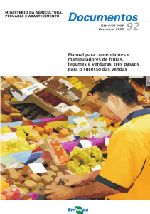 Manual para comerciantes e manipuladores de frutas, legumes e