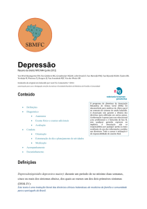 Depressão - Sociedade Brasileira de Medicina de Família e