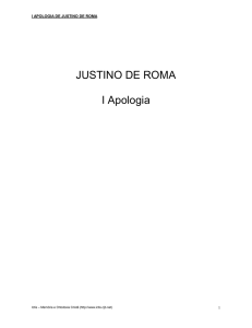 JUSTINO DE ROMA I Apologia