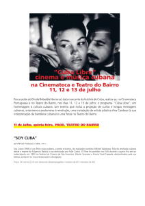 “Cuba Libre” cinema e música cubana