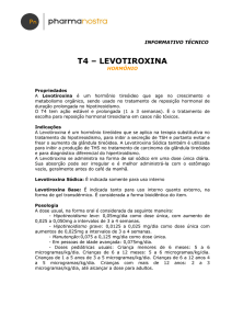T-4 levotiroxina sódica