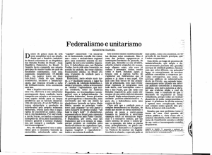 Federalismo e unitarismo (1985)