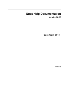 Qucs Help Documentation Versão 0.0.18 Qucs
