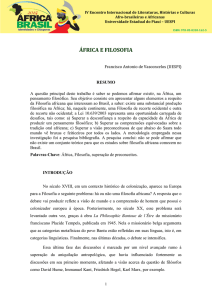 áfrica e filosofia - Filosofia Africana